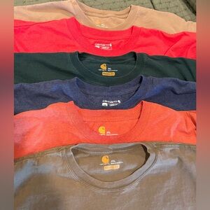 Six Carhartt Shirts - make great work shirts! All 2XL - short sleeve